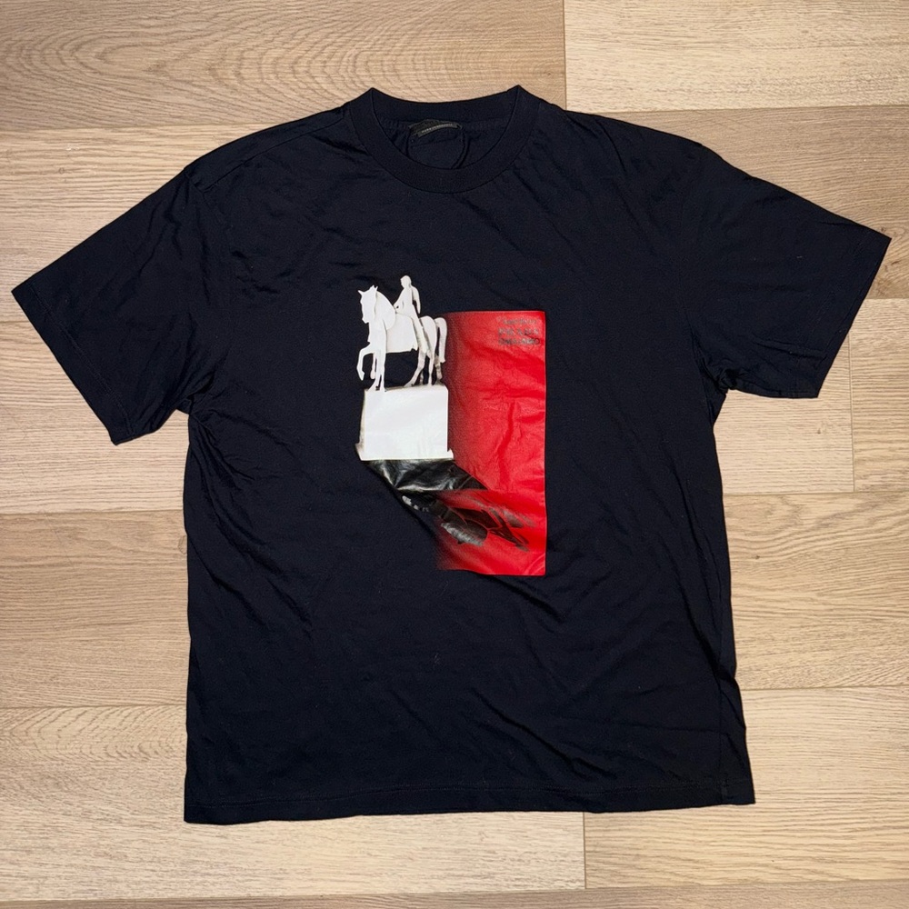 Prada 2020 Anti Hero Graphic Print Black T-Shirt